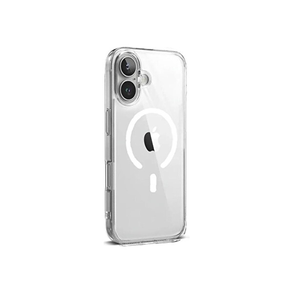 Baseus Crystal İnce Manyetik Lens Korumalı iPhone17 Telefon Kılıfı Şeffaf