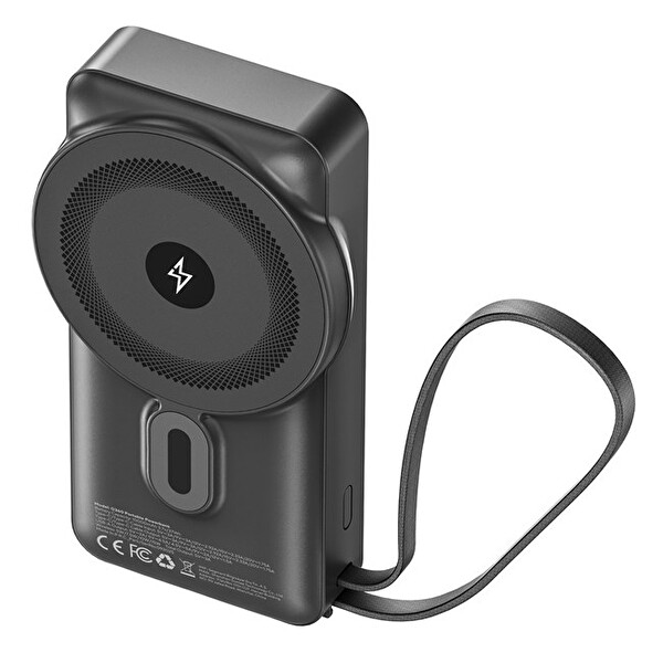 S-link 10000mAh Type-C Kablosuz Siyah Powerbank