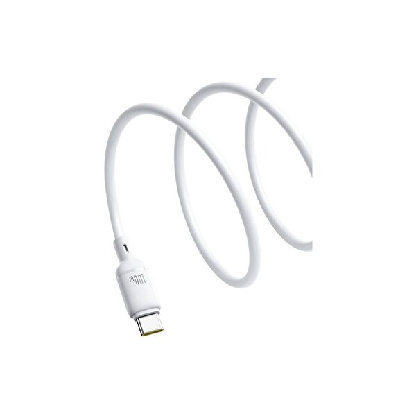 Baseus Silky Series USB To Type-C 100W Şarj Kablosu 1M Beyaz