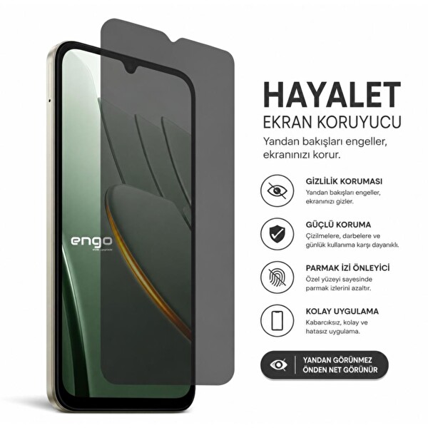 Engo Poco C81 Pro 9H Nano Şeffaf 6.9 Hayalet Ekran Koruyucu 2