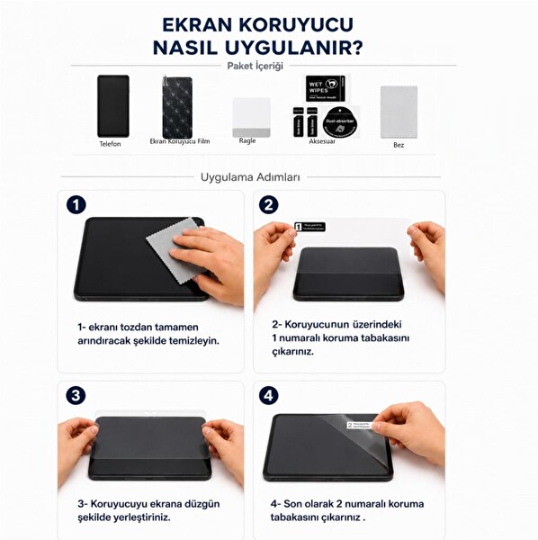 Engo Poco C81 Pro 9H Nano Şeffaf 6.9 Hayalet Ekran Koruyucu 6