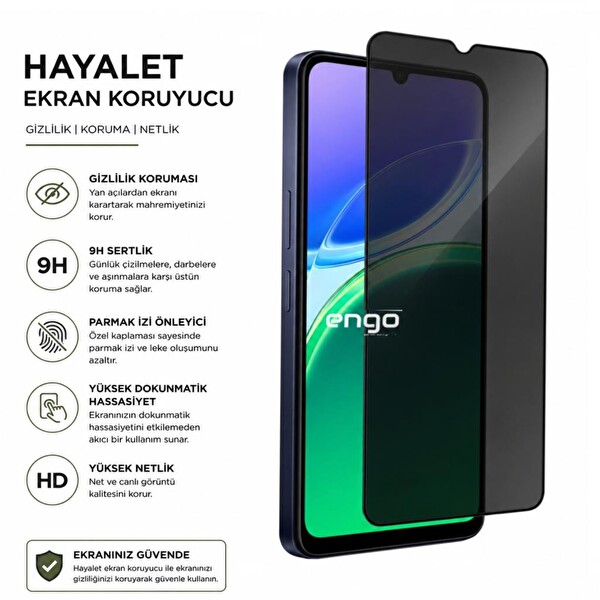 Engo Vivo Y05 6.74 9H Nano Şeffaf Hayalet Ekran Koruyucu 2
