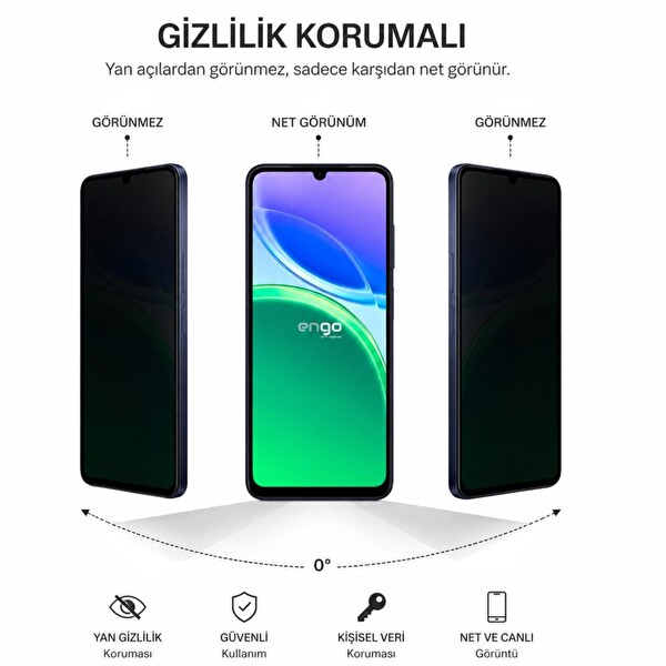 Engo Vivo Y05 6.74 9H Nano Şeffaf Hayalet Ekran Koruyucu 4