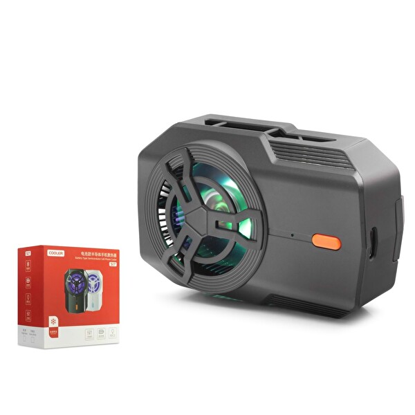 Hadron HDX4394 Klipsli Bataryalı Telefon Soğutucu Fan LED Siyah