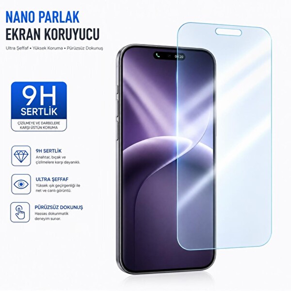 Engo Tecno Camon 50 9H Nano Şeffaf CN5 Ekran Koruyucu
