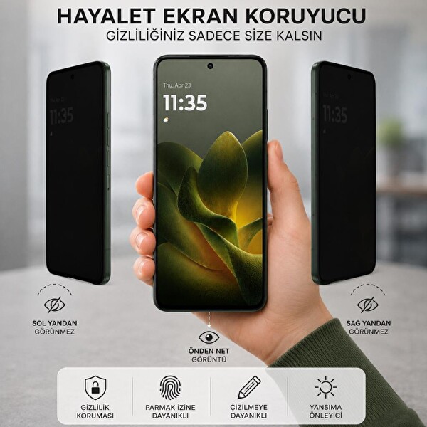 Engo Tecno Spark 50 5G Hayalet Ekran Koruyucu Nano Şeffaf KN8 6