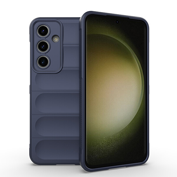 Başkenttekno Samsung Galaxy S25 Esnek TPU Oyuklu Arka Yüzey Tasarımlı Etnik Silikon Kılıf