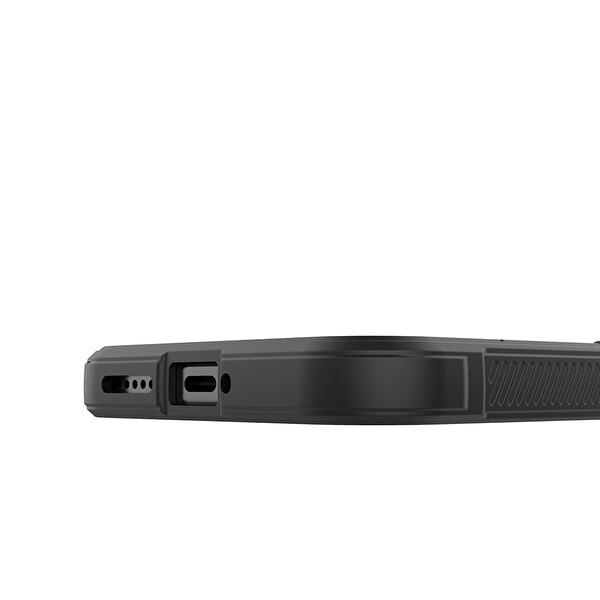 Başkenttekno Xiaomi 17 Pro Max Esnek TPU Oyuklu Arka Yüzey Tasarımlı Etnik Silikon Kılıf Siyah