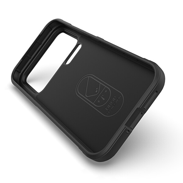 Başkenttekno Xiaomi 17 Pro Max Esnek TPU Oyuklu Arka Yüzey Tasarımlı Etnik Silikon Kılıf Siyah