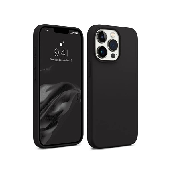 Bix iPhone 14 Pro Max MagSafe Uyumlu Güçlü Koruma Darbe Emici Kakao Kahverengi Silikon Kılıf