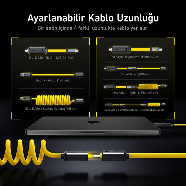 Aohi The Future Magflash 512GB 2si1 Arada 240W PD 3.1 Şarj ve Veri Depolama ve Aktarım Seti