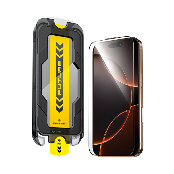 Aohi The Future iPhone 17 Air Pro Tam Kaplayan Kırılmaz Temperli Camlı Ekran Koruyucu