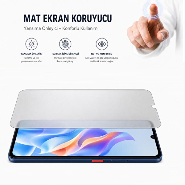 Engo Z2469N Nubia A76 5G Nano Şeffaf Mat Ekran Koruyucu 3