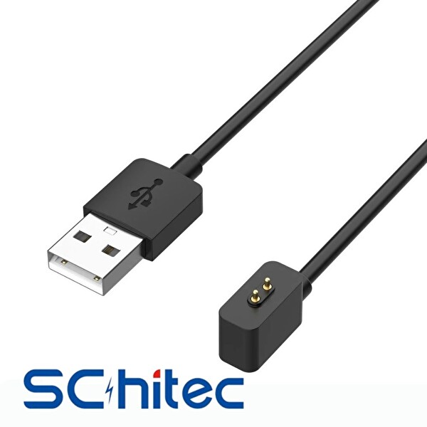 ScHitec Mi Band 8/8Pro/8Active/9/9Pro/9Active/10 & Redmi Band2/Watch3 Uyumlu 1M USB-A Şarj Kablosu