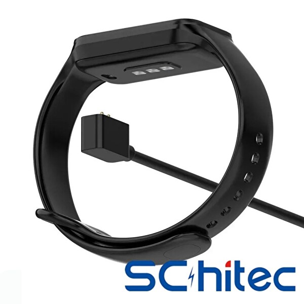 ScHitec Mi Band 8/8Pro/8Active/9/9Pro/9Active/10 & Redmi Band2/Watch3 Uyumlu 1M USB-A Şarj Kablosu