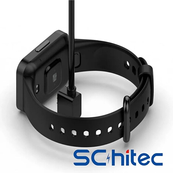 ScHitec Mi Band 8/8Pro/8Active/9/9Pro/9Active/10 & Redmi Band2/Watch3 Uyumlu 1M USB-A Şarj Kablosu