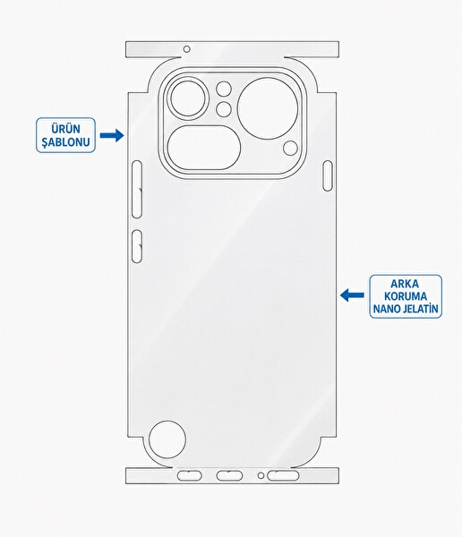 Nothing Phone 4A Pro 360 Derece Arka Hidrojel Film Koruma Body Jelatin