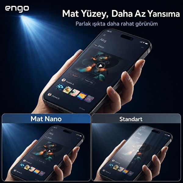 Engo Vivo X300 Ultra Mat Ekran Koruyucu Anti Glare Nano - V2562