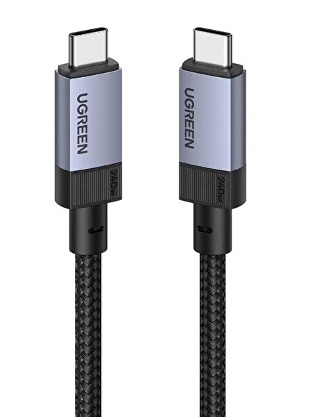 Ugreen 35767 L701 240W 5A USB-C to USB-C 4K/60Hz 10GB/s Gen2 1 M Tam Fonksiyonlu Veri Kablosu