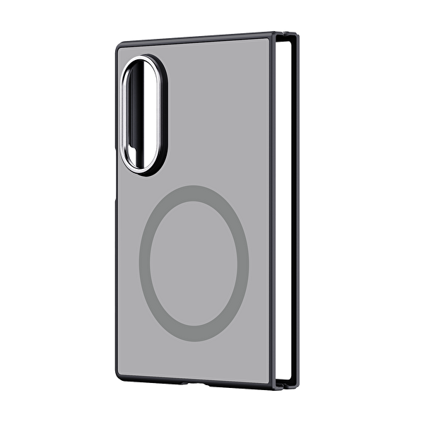 Galaxy Z Fold8 Aynalı Magnet Kılıf - Gümüş