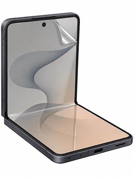 Samsung Galaxy Z Flip 8 Uyumlu Ön Body Şeffaf Ultra koruyucu Nano Jelatin