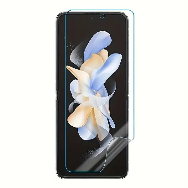 Samsung Galaxy Z Flip 8 Uyumlu Ön Body Şeffaf Ultra koruyucu Nano Jelatin