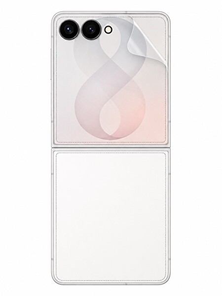 Samsung Galaxy Z Flip 8 Uyumlu Ön Arka Body Şeffaf Ultra koruyucu Nano Jelatin