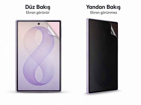 Samsung Galaxy Z Flip 8 Uyumlu Parmak izi bırakmaz Hayalet MAT Ekran Koruyucu Nano Jelatin