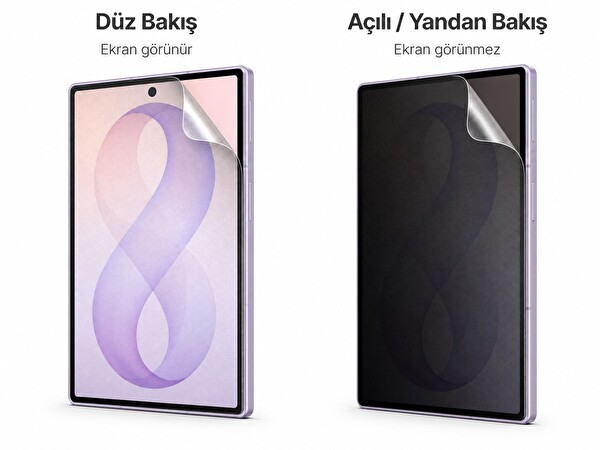 Samsung Galaxy Z Flip 8 Uyumlu Parmak izi bırakmaz Hayalet MAT Ekran Koruyucu Nano Jelatin