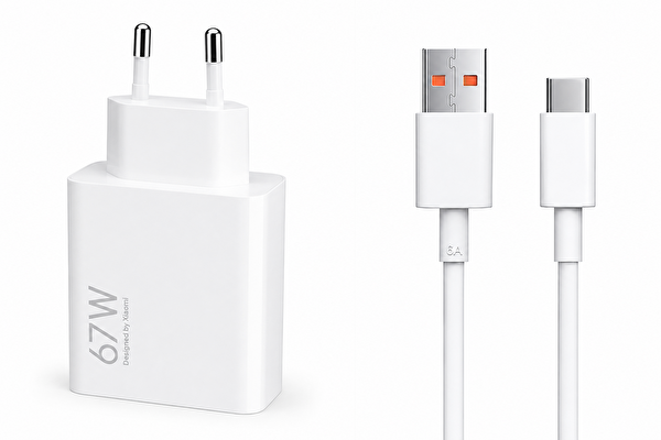 Xiaomi 67W MDY-12-EH Turbo Şarj Adaptörü ve Type-C Kablo (İthalatçı Garantili)