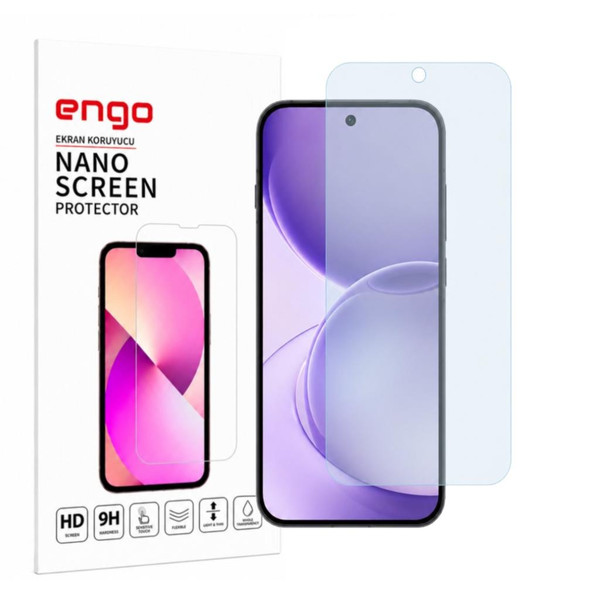Engo Oppo Reno16 Pro 5G Ekran Koruyucu 9H Nano Şeffaf CPH2863
