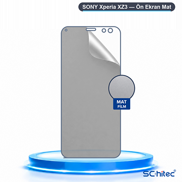 ScHitec Sony Xperia XZ3 Uyumlu Ön Yüzey Mat Hidrojel Ekran Koruyucu