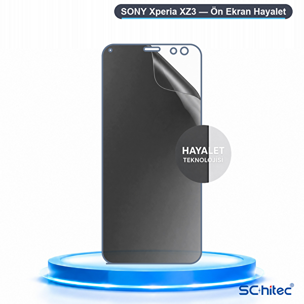 ScHitec Sony Xperia XZ3 Uyumlu Ön Yüzey Hayalet Privacy Hidrojel Ekran Koruyucu