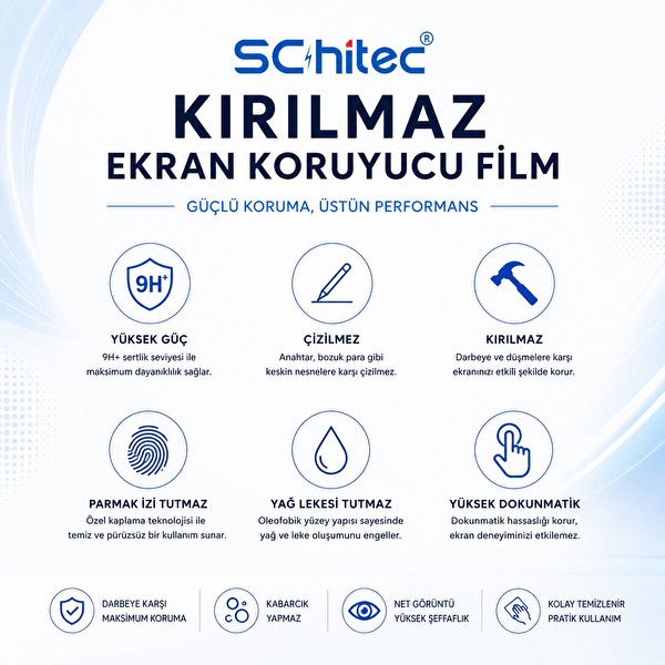 ScHitec Sony Xperia XZ3 Uyumlu Ön Yüzey Hayalet Privacy Hidrojel Ekran Koruyucu