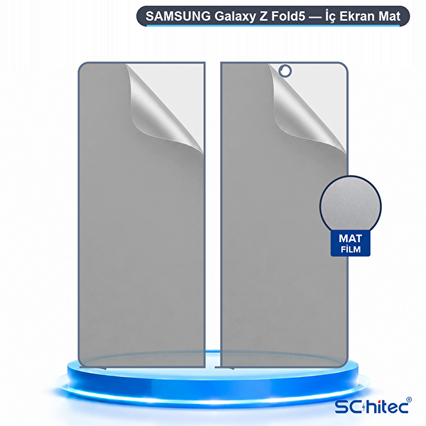 ScHitec Samsung Galaxy Z Fold5 Uyumlu İç Ekran Mat Hidrojel Koruyucu