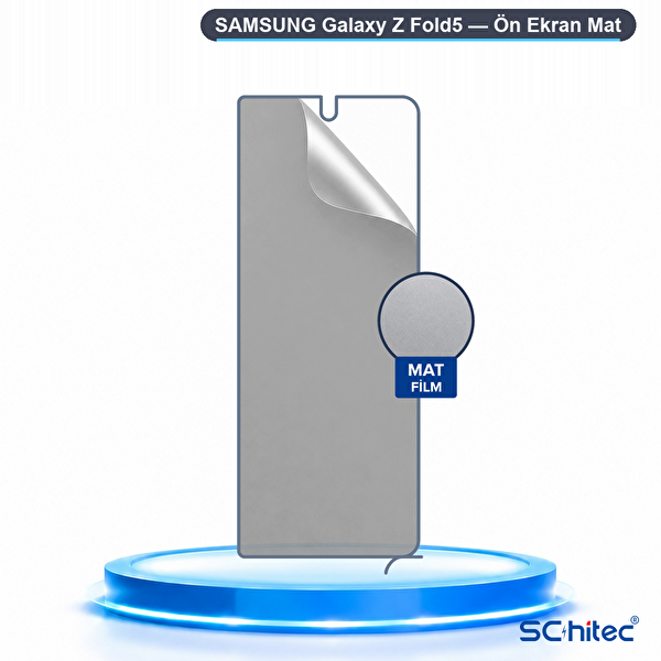 ScHitec Samsung Galaxy Z Fold5 Uyumlu Ön Yüzey Mat Hidrojel Ekran Koruyucu