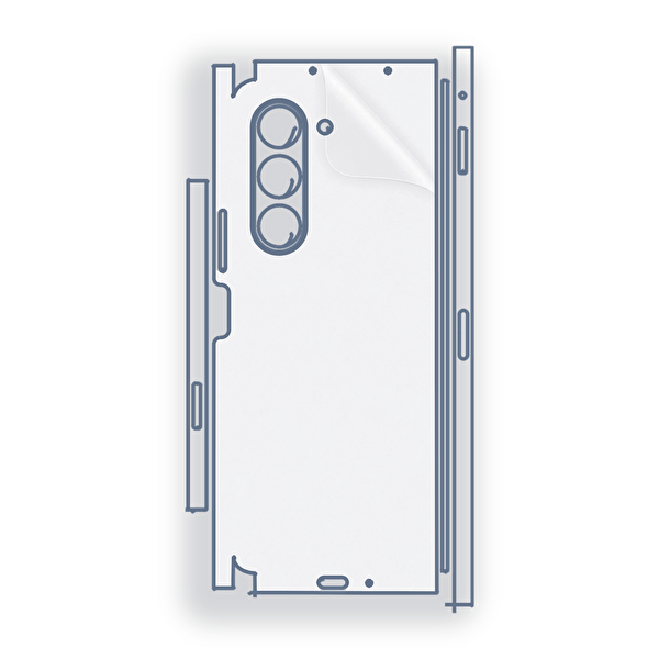 ScHitec Samsung Galaxy Z Fold5 Uyumlu Fullbody Arka Kaplama Hidrojel Koruyucu Film