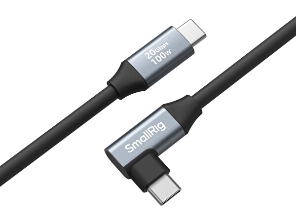 SmallRig 4790 35 CM 100w C-C L Uçlu Type-C to Type-C Type-C Data Kablosu