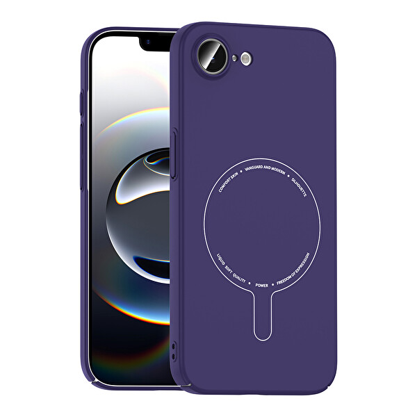 Başkenttekno iPhone 17e Kılıf M-Safe Şarj Özellikli Kamera Korumalı Premium Elio Sert PC Kapak