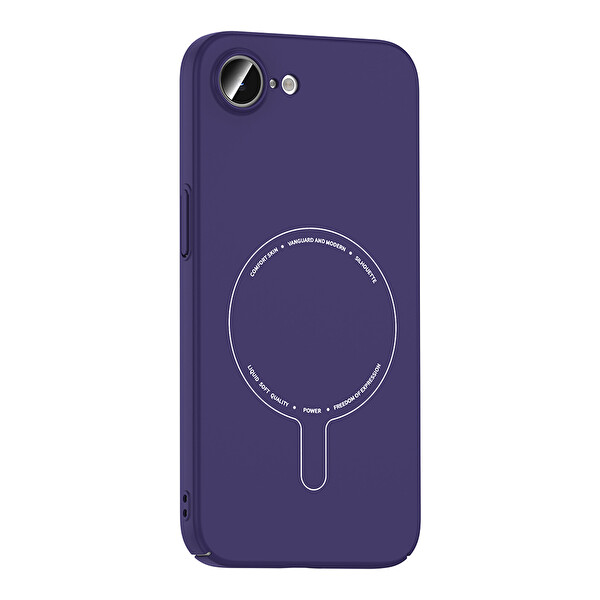 Başkenttekno iPhone 17e Kılıf M-Safe Şarj Özellikli Kamera Korumalı Premium Elio Sert PC Kapak