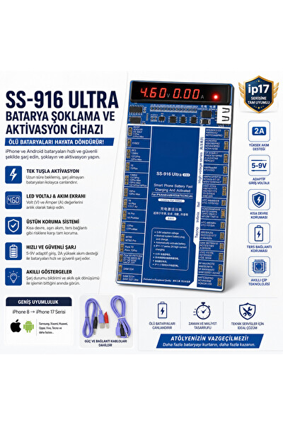 Piyatech iPhone 8-17 - Android Uyumlu Hızlı Şarj Test Cihazı