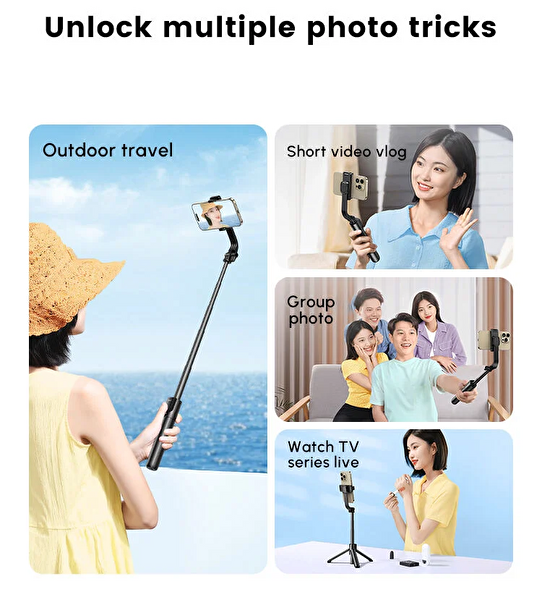 Ugreen 45300 LP848 Tripod Bluetooth 0.9 M Selfie Çubuğu