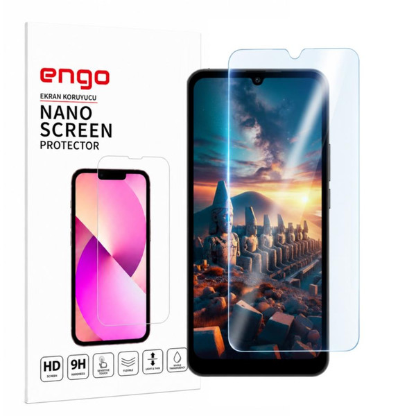 Engo Reeder S919 SE İle Uyumlu Ekran Koruyucu 9H Nano Parlak Kırılmaz Esnek Cam Çizilmeye Dayanıklı Şeffaf Ekran Koruması