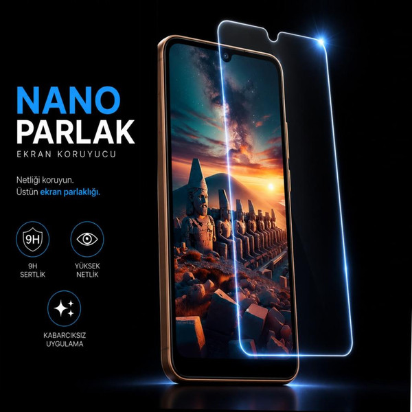 Engo Reeder S919 SE İle Uyumlu Ekran Koruyucu 9H Nano Parlak Kırılmaz Esnek Cam Çizilmeye Dayanıklı Şeffaf Ekran Koruması