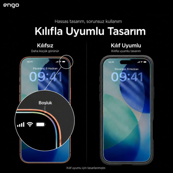 Engo Reeder S919 SE İle Uyumlu Ekran Koruyucu 9H Nano Parlak Kırılmaz Esnek Cam Çizilmeye Dayanıklı Şeffaf Ekran Koruması