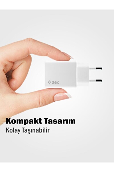 Ttec Pd 20W Samsung Huawei Xiaomi Oppo iPhone X 11 12 13 14 Uyumlu Hızlı Şarj Aleti Şarj Kafa Başlık
