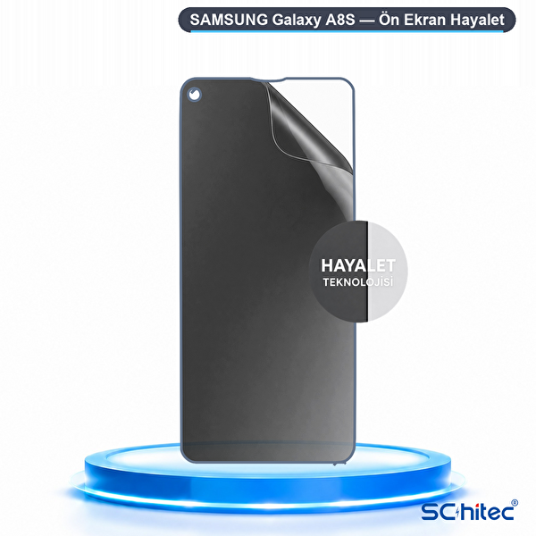 ScHitec Samsung Galaxy A8S Uyumlu Ön Yüzey Hayalet Privacy Hidrojel Ekran Koruyucu