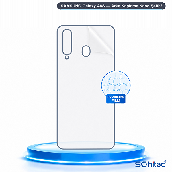 ScHitec Samsung Galaxy A8S Uyumlu Arka Yüzey Hidrojel Koruyucu Film