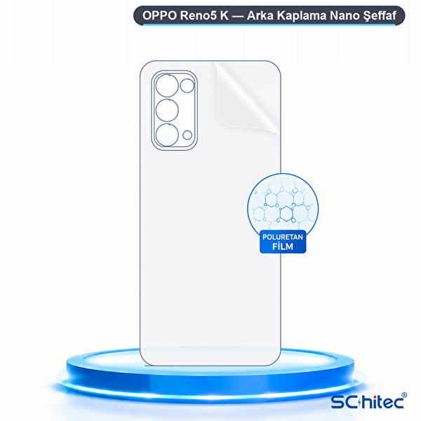 ScHitec Oppo Reno5 K Uyumlu Arka Yüzey Hidrojel Ekran Koruyucu 3