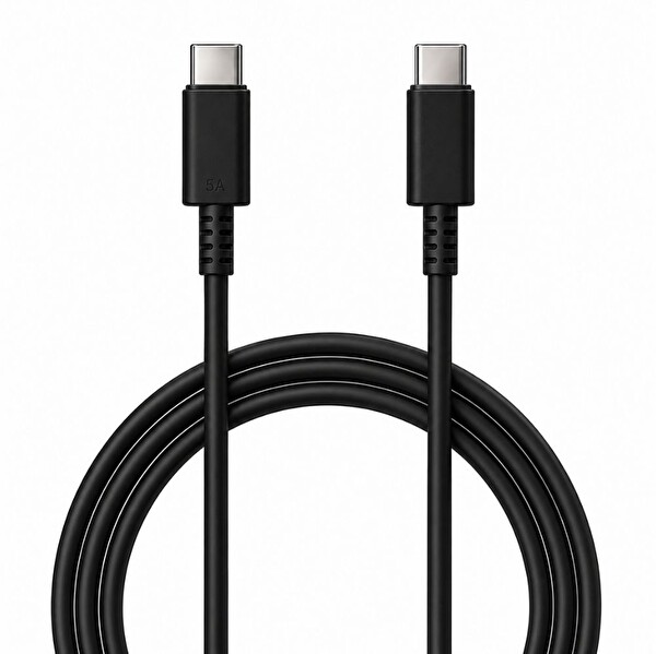 Schitec 45W Şarj Adaptörü ve 1 M Type-C Type-C Hızlı Şarj Kablo Set Siyah